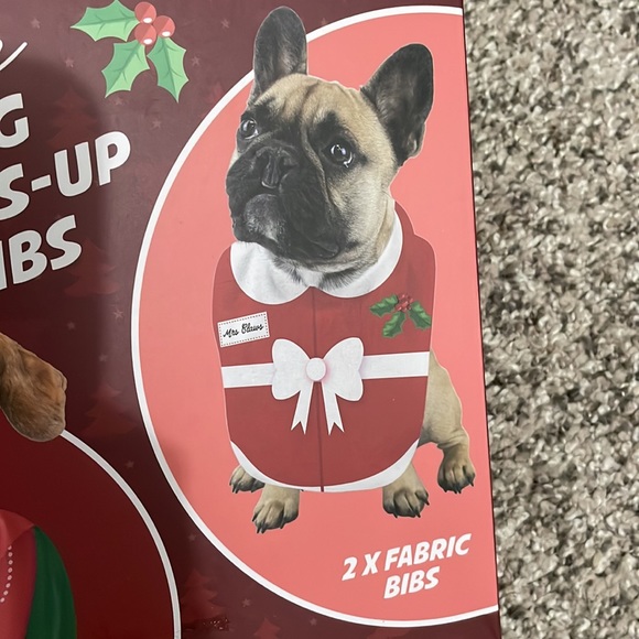 Festive Dog Dress-Up Christmas Bibs (2 pack) - Picture 3 of 4